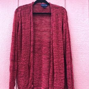 Vintage style oversized Red Cardigan
